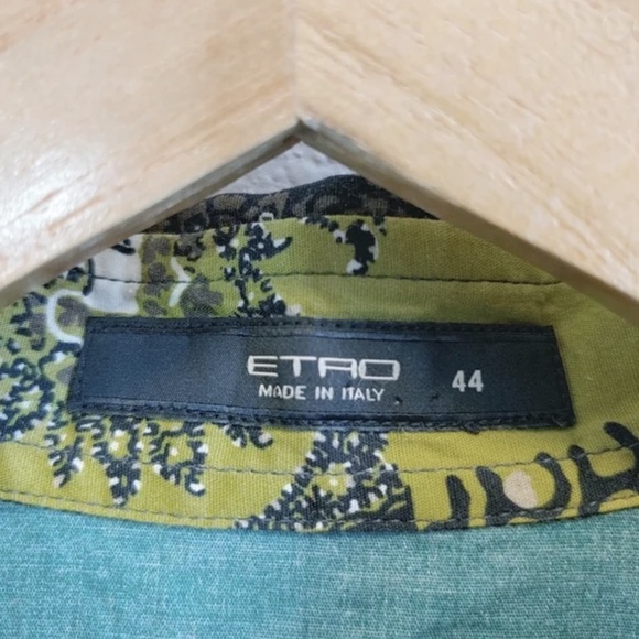 Etro | Made in Italy Patchwork Print Button Front Blouse, Sz 6 ♥ Like new! - Picture 7 of 11